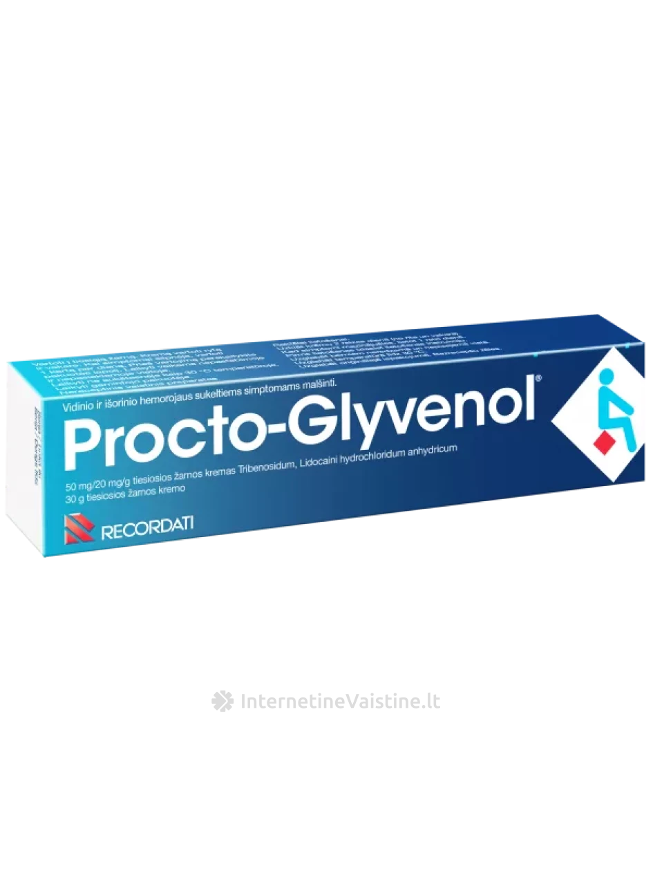 PROCTO-GLYVENOL 2% RECTAL CREAM 30G, N1 | internetinevaistine.lt
