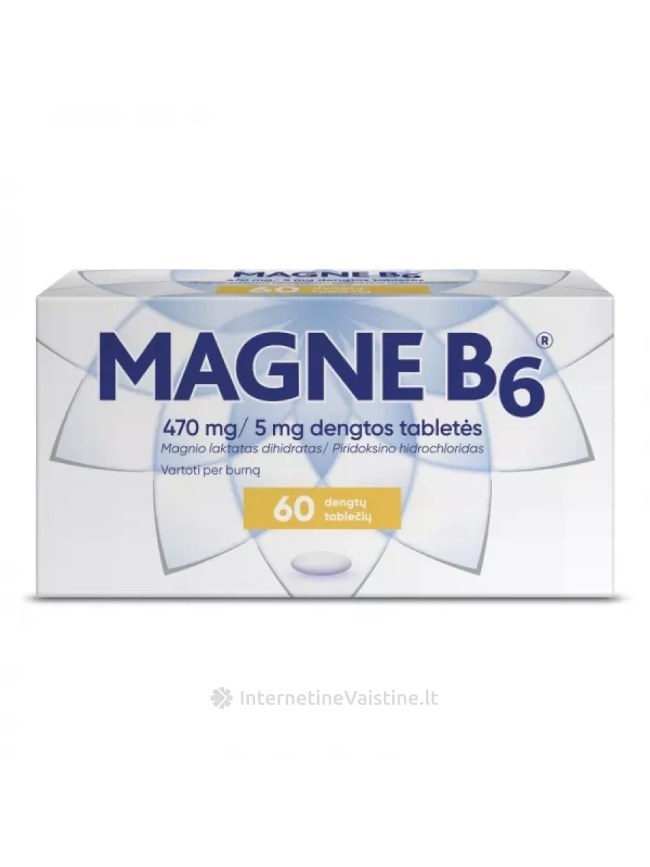 MAGNE B6 dengt. tab. N60, 60 vnt. | internetinevaistine.lt