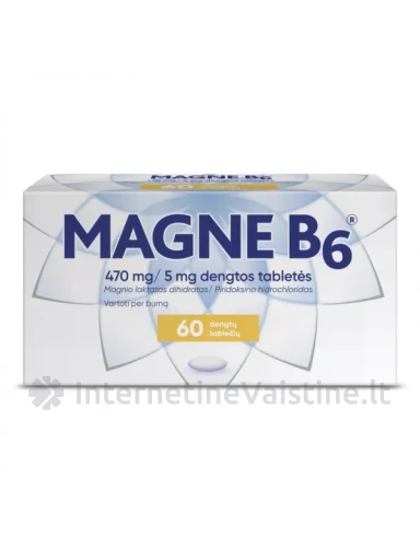 MAGNE B6 dengt. tab. N60, 60 vnt. | internetinevaistine.lt