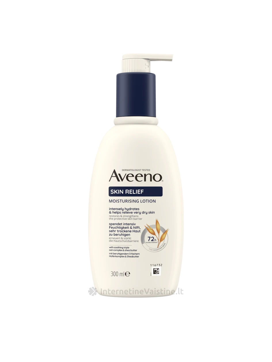 AVEENO Skin Relief bekvapis drėkinantis losjonas, 300ml, Vnt | internetinevaistine.lt