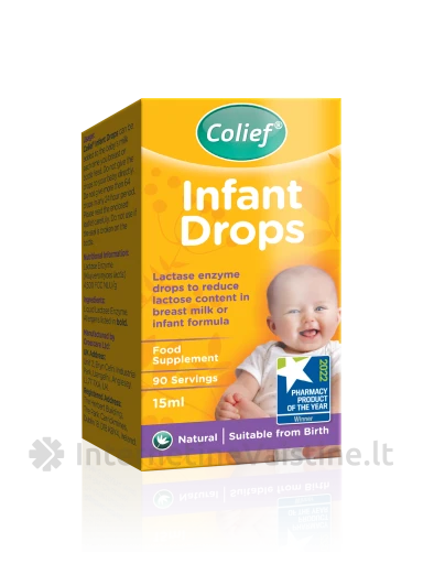 Colief INFANT DROPS laktazės lašai, 15 ml | internetinevaistine.lt