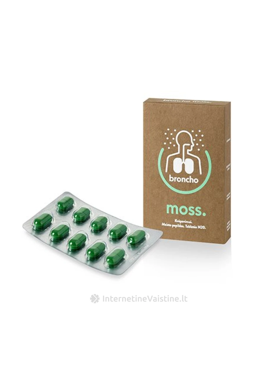 BRONCHOMOSS TAB. N20, 20 vnt. | internetinevaistine.lt