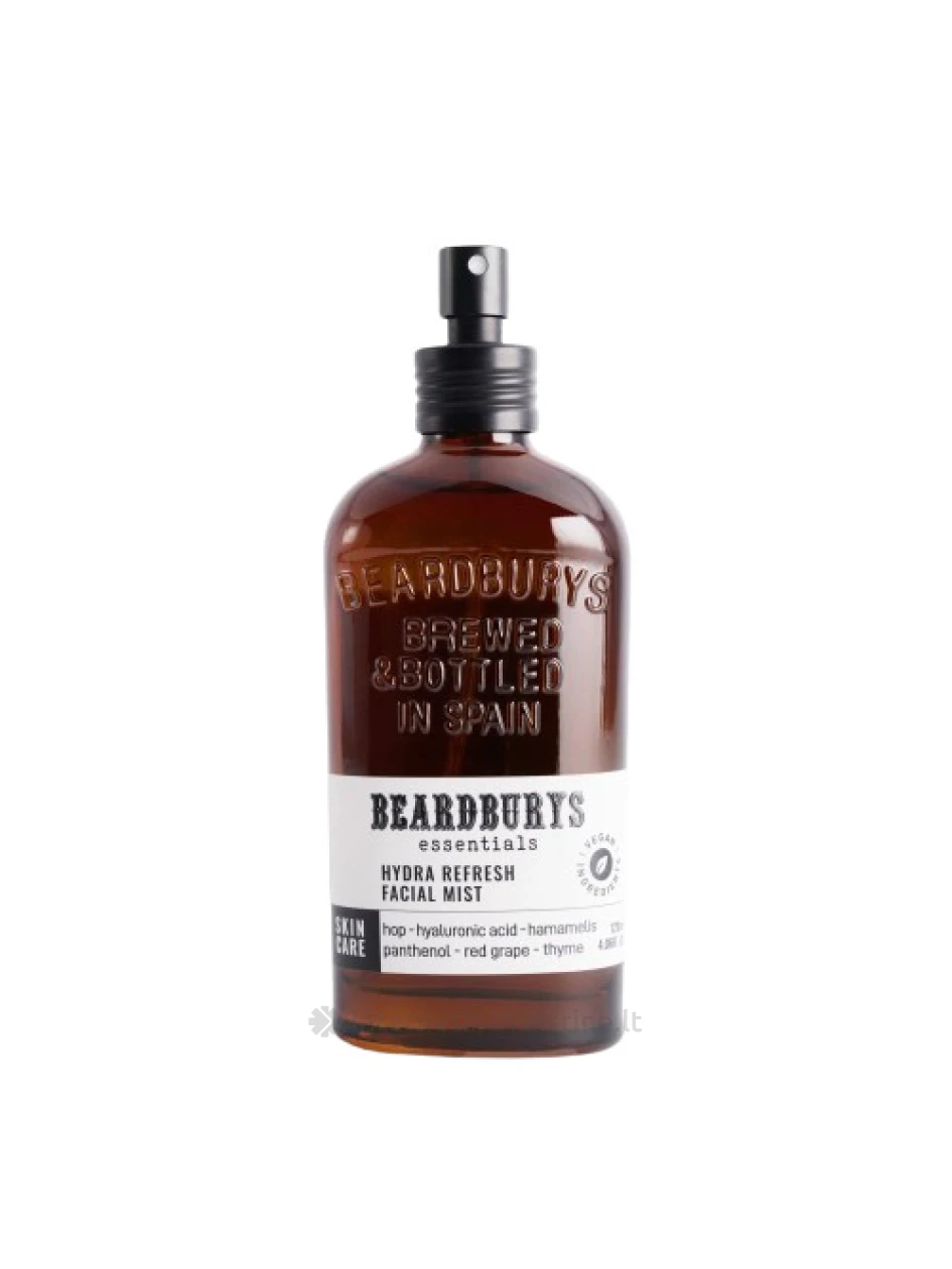 BEARDBURYS Essential Bruma Refrescante gaivinanti veido dulksna, 120 ml, Vnt | internetinevaistine.lt