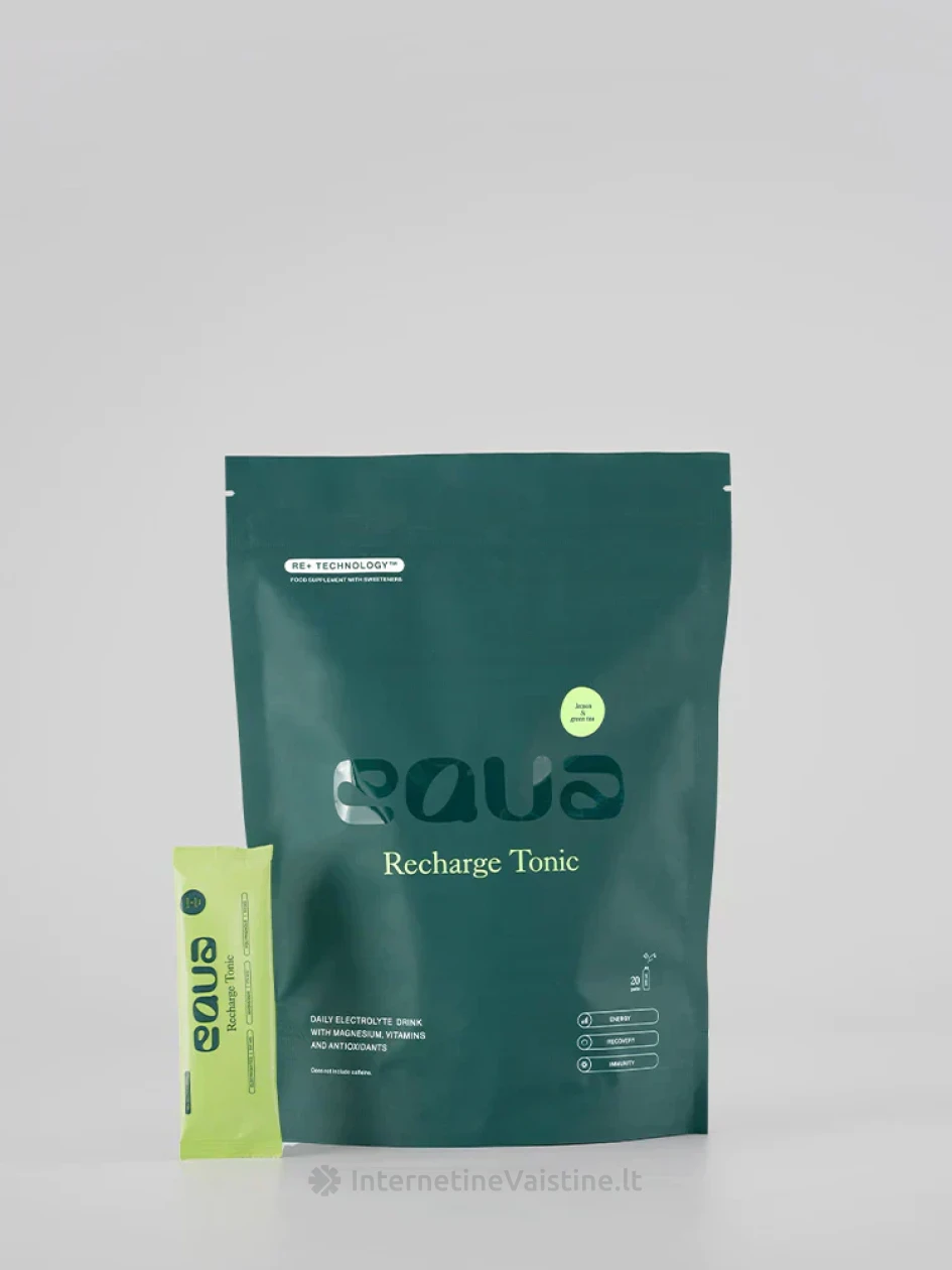 Elektrolitų gėrimas EQUA žaliosios arbatos ir citrinų skonio, 20 paketėlių | internetinevaistine.lt