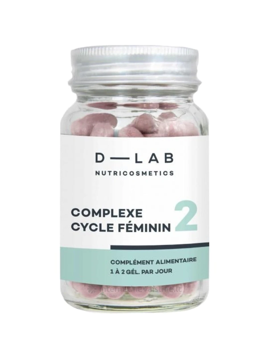 D-LAB Nutricosmetics – Maisto papildas hormonų pusiausvyrai ,,Complexe Cycle Feminin”, N1 | internetinevaistine.lt