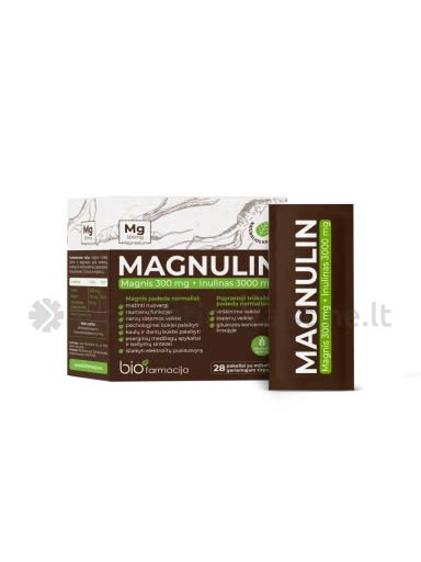 BIOFARMACIJA maisto papildas milteliais MAGNULIN, 28 miltelių | internetinevaistine.lt