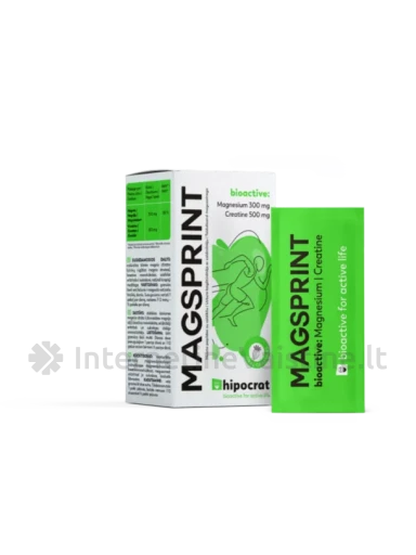 BIOFARMACIJA HIPOCRAT magnio granulės su kreatinu MAGSPRINT, N14, . | internetinevaistine.lt