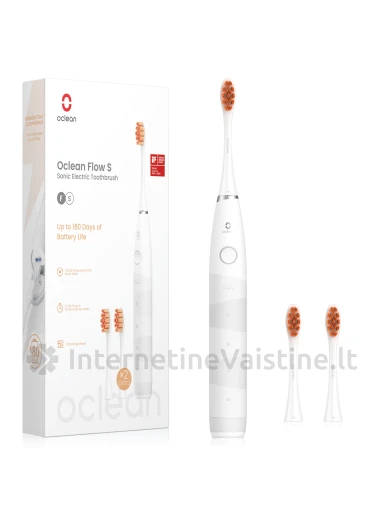 Dantų šep. OCLEAN Flow S White elektrin. N1 | internetinevaistine.lt