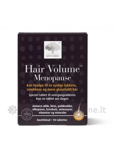 NEW NORDIC Hair Volume Post Menopause tab. N90, 90 vnt. | internetinevaistine.lt