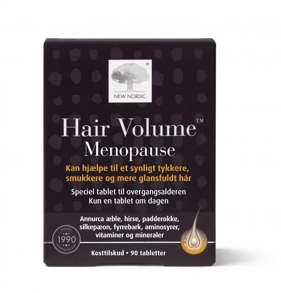 NEW NORDIC Hair Volume Post Menopause tab. N90, 90 vnt.