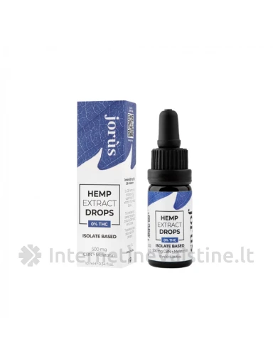 JORUS CBN Isolate based +melatoninas 500mg kanapių ekstraktas, 10 ml | internetinevaistine.lt