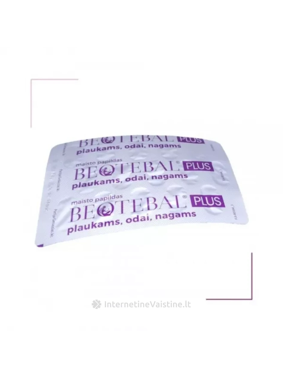 BEOTEBAL Plus plaukams, odai, nagams tab. N30+10 | internetinevaistine.lt