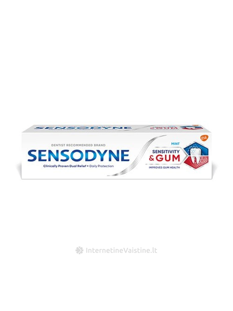 Dantų pasta SENSODYNE Sensitivity & Gum, 75 ml, Vnt | internetinevaistine.lt