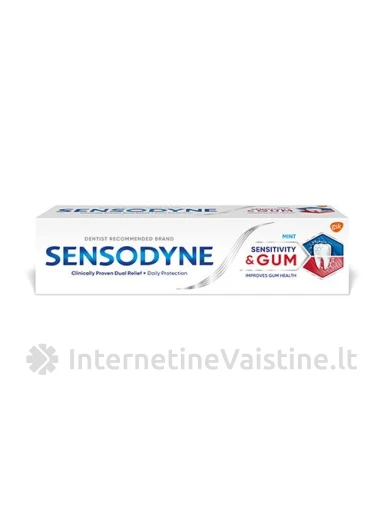 Dantų pasta SENSODYNE Sensitivity & Gum, 75 ml, Vnt | internetinevaistine.lt