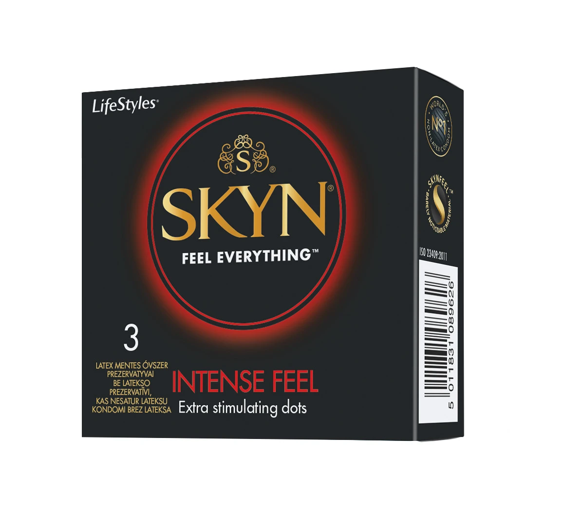 LIFESTYLES SKYN Intense Feel prezervatyvai, 3vnt.