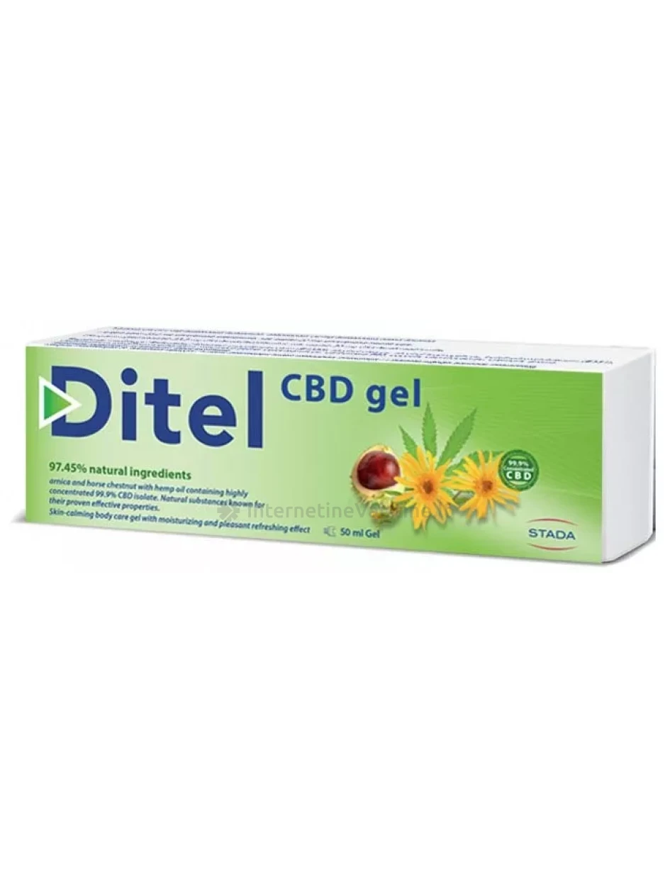 DITEL gelis su CBD aliejumi CBD, 100 g, Vnt | internetinevaistine.lt