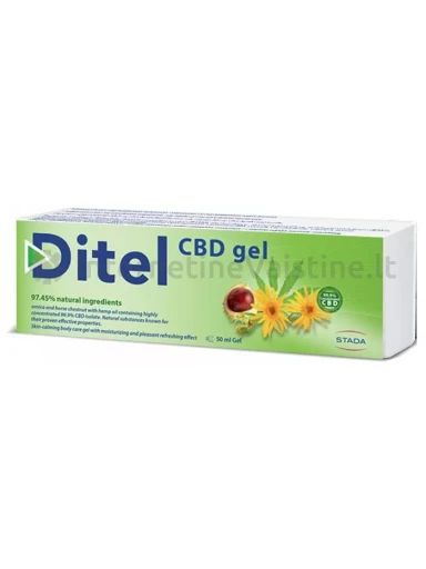 DITEL gelis su CBD aliejumi CBD, 100 g, Vnt | internetinevaistine.lt