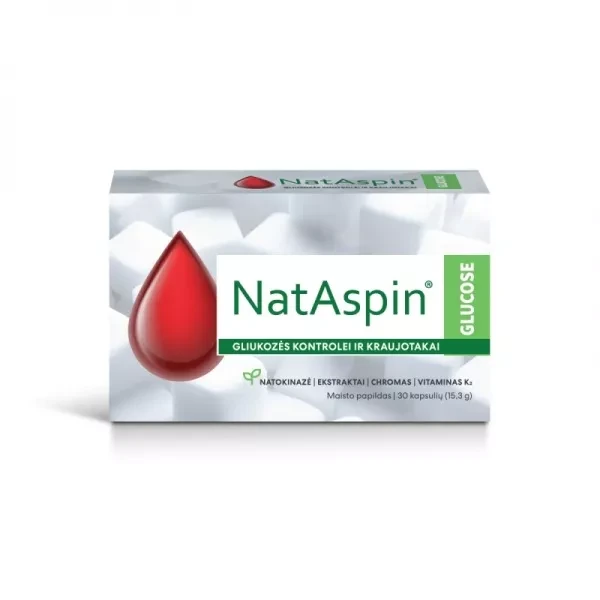 NATASPIN maisto papildas GLUCOSE, 30 kapsulių