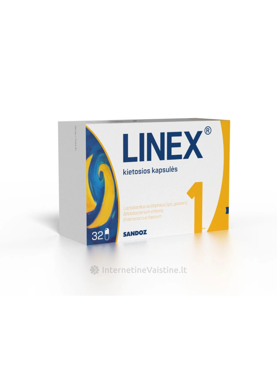LINEX kietosios kapsulės N32 | internetinevaistine.lt