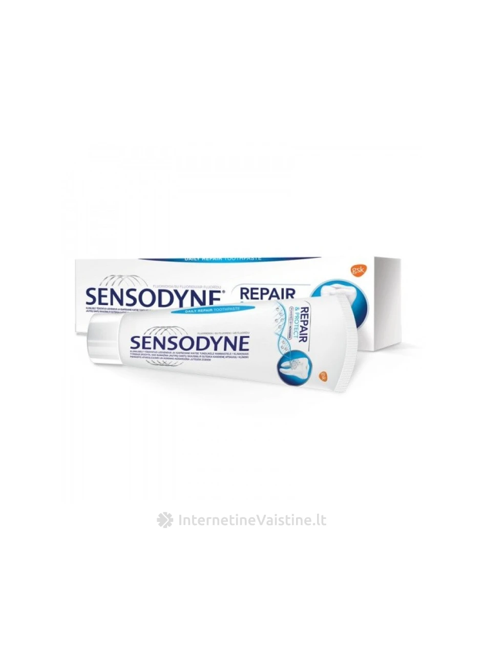 Dantų pasta SENSODYNE Repair & Protect Mint, 75ml | internetinevaistine.lt