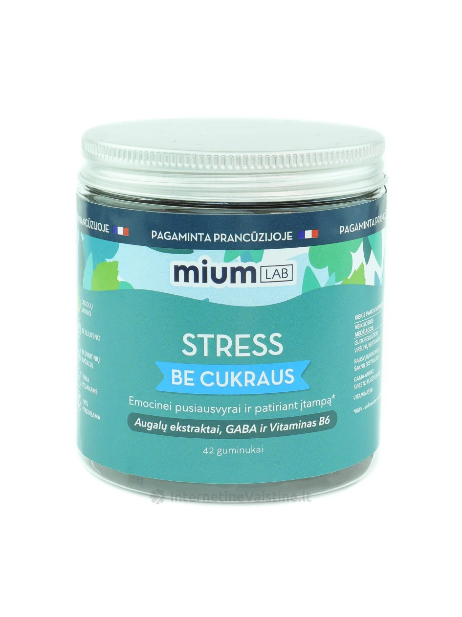 mium LAB STRESS guminukai N42 | internetinevaistine.lt