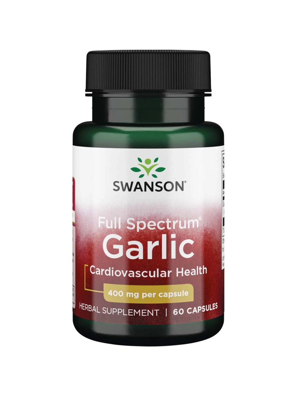 SWANSON, Česnakas 400MG, 60 kapsulių, N1 | internetinevaistine.lt