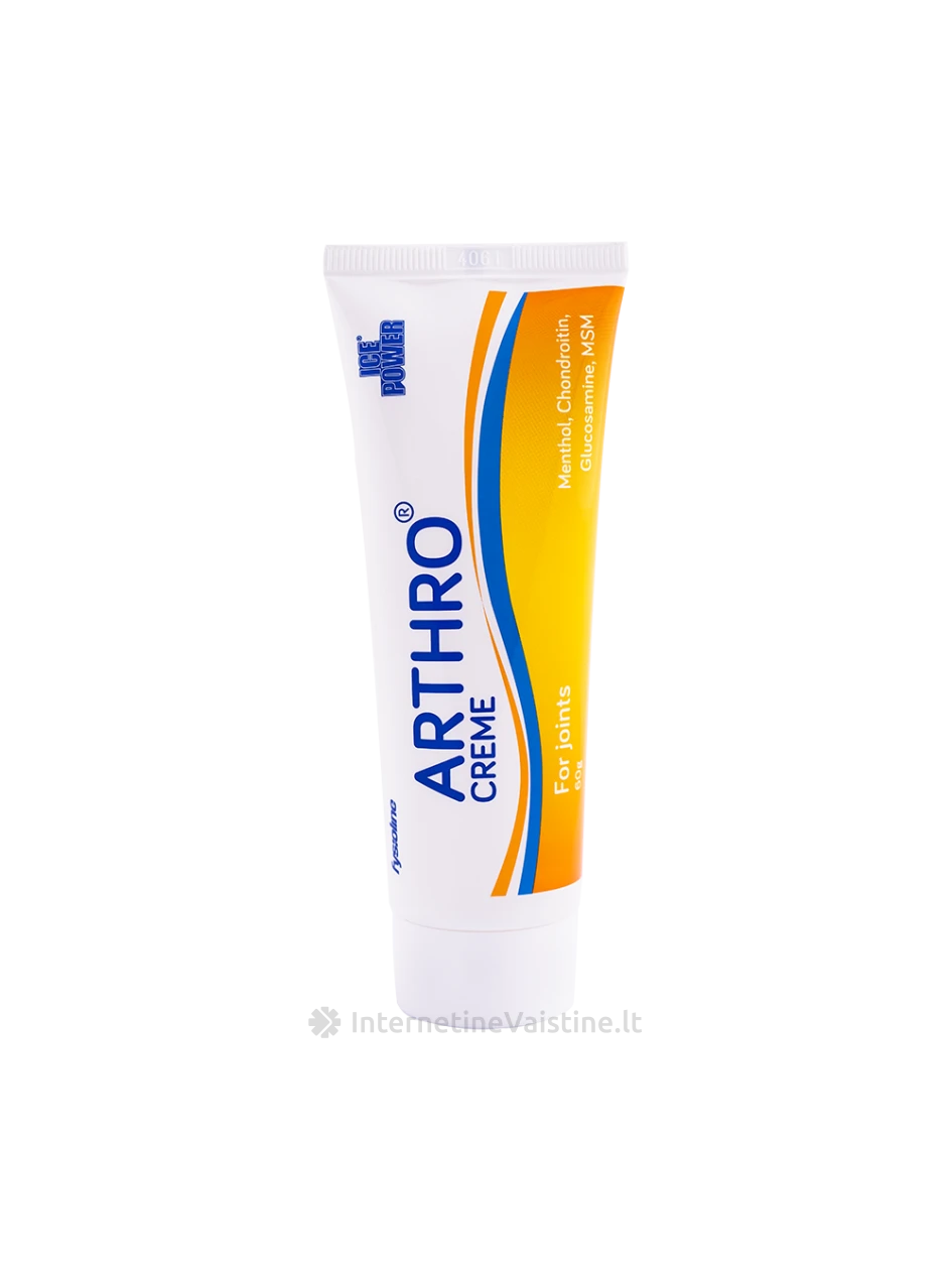 Ice Power ARTHRO CREME - vėsinantis kremas sąnariams, 60g | internetinevaistine.lt
