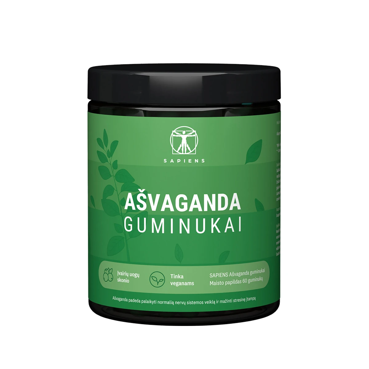SAPIENS Ašvaganda gum. N60