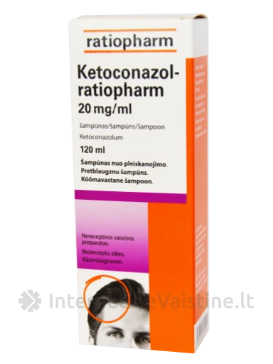 KETOCONAZOL-RPH 20mg/ml šampūnas, 120 ml, 120 ml | internetinevaistine.lt