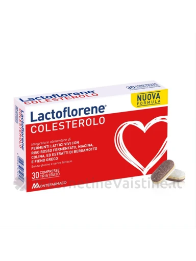 LACTOFLORENE maisto papildas COLESTEROLO, N30 | internetinevaistine.lt