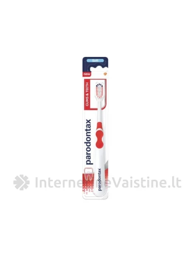 Dantų šep. PARODONTAX Gums & Teeth Extra Soft N1 (TB 114559) | internetinevaistine.lt