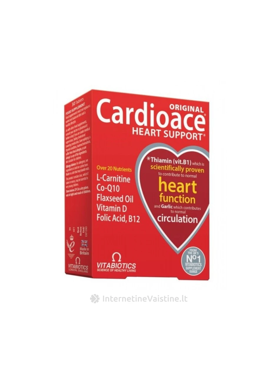 CARDIOACE KAPS. N30, 30 vnt. | internetinevaistine.lt