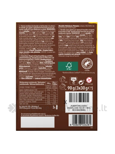 Schär MELTO - šokoladinis batonėlis be glitimo, 90g | internetinevaistine.lt