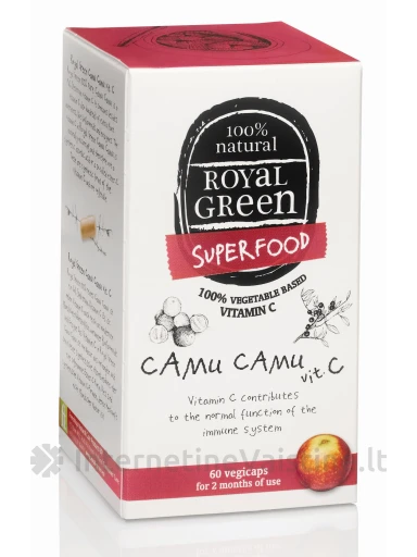 ROYAL GREEN Camu Camu vitaminas C 500 mg N60 kaps. | internetinevaistine.lt