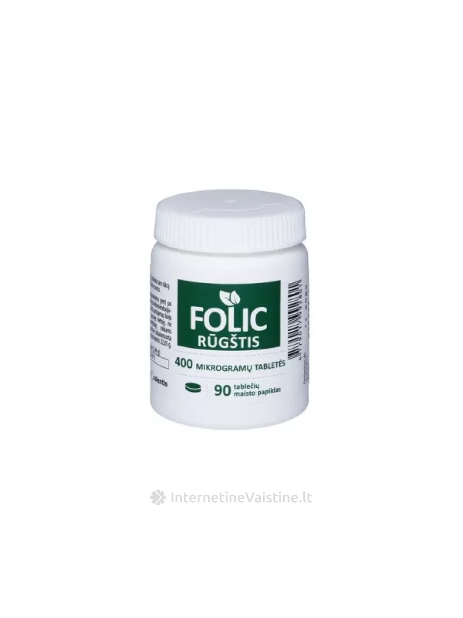 FOLIO RŪGŠTIS 400MCG LONGVIT TAB. N90 | internetinevaistine.lt