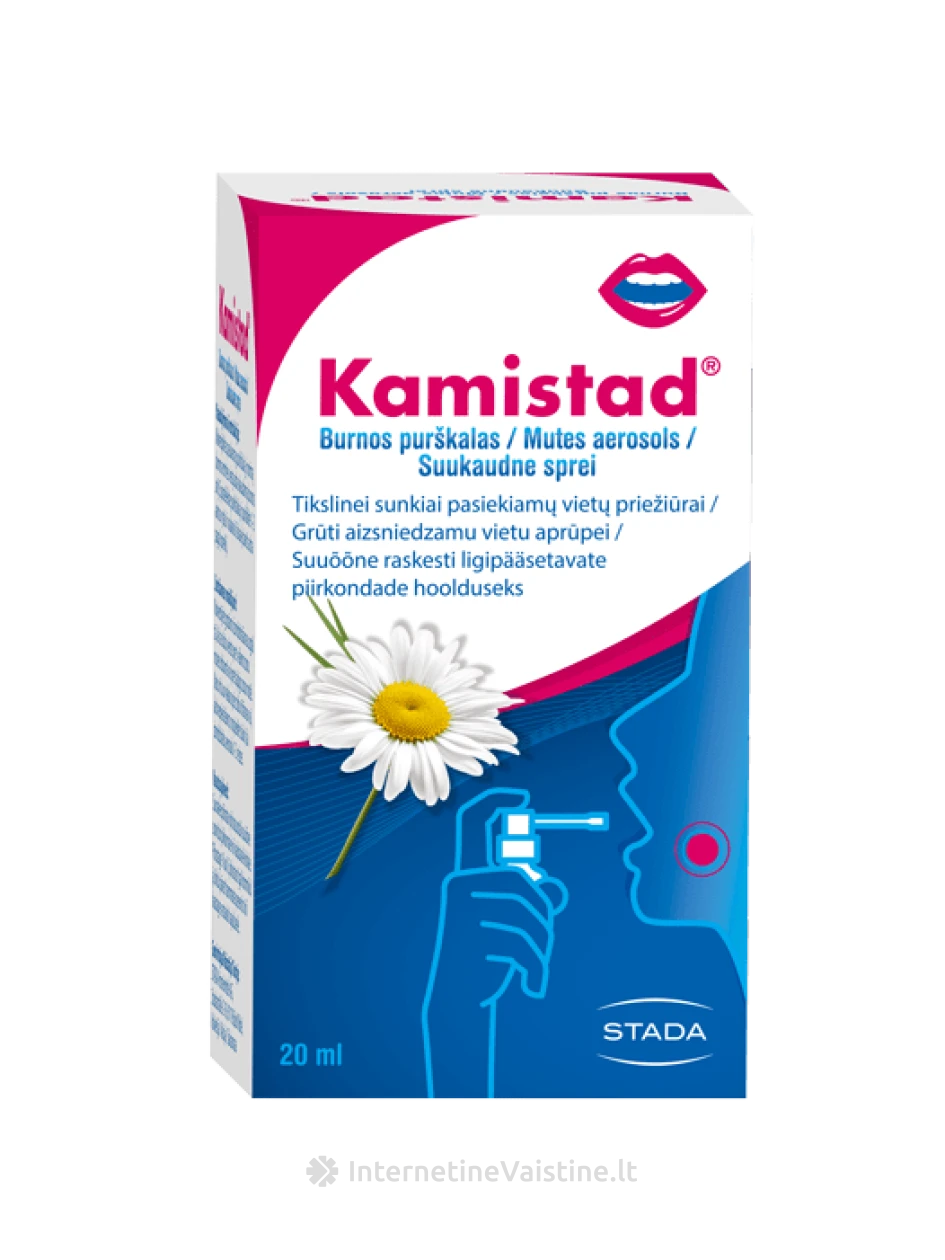 KAMISTAD purškalas burnos ertmei SPRAY 20ml, 20 ml | internetinevaistine.lt