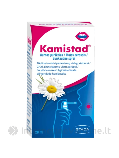 KAMISTAD purškalas burnos ertmei SPRAY 20ml, 20 ml | internetinevaistine.lt