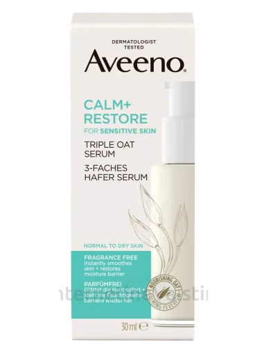 AVEENO Calm and Restore serumas trugubo pov. su avižomis, 30 ml, Vnt | internetinevaistine.lt