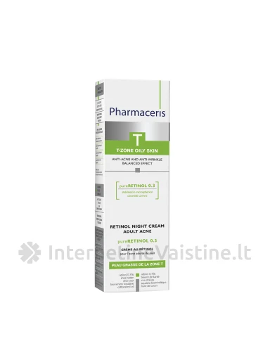 PHARMACERIS T,PURE RETHINOL naktinis kremas su retinoliu 40ml, N1 | internetinevaistine.lt