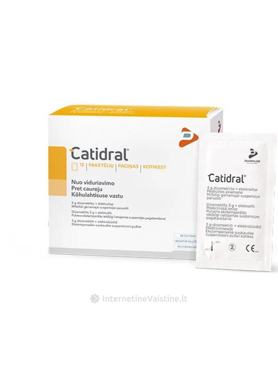 CATIDRAL milteliai geriamajai suspensijai paruošti N12 | internetinevaistine.lt