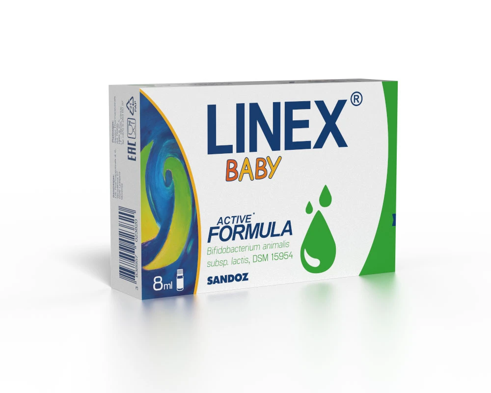LINEX maisto papildas BABY, 8 ml