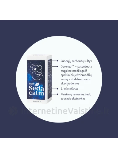 SEDACALM Baby sirupas, 100 ml | internetinevaistine.lt