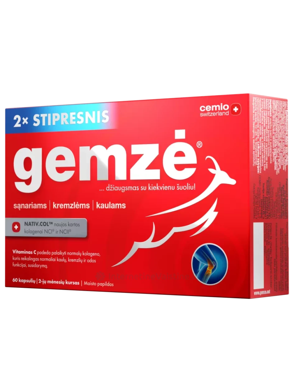 CEMIO maisto papildas GEMZĖ, 60 kapsulių | internetinevaistine.lt