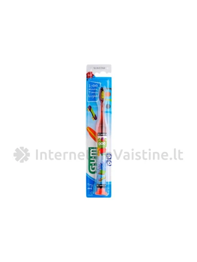 G.U.M. dantų šep. šviečiantis nuo 7-9 m., JUNIOR, 1 vnt., N1 | internetinevaistine.lt