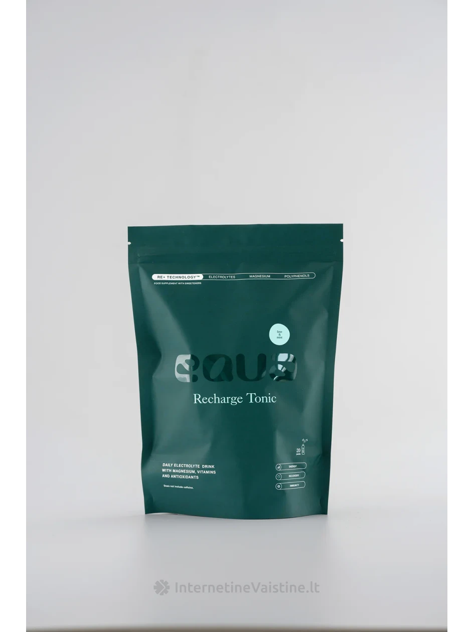 Elektrolitų gėrimas EQUA žaliosios citrinos ir mėtų skonio, 20 paketėlių - InternetineVaistine.lt