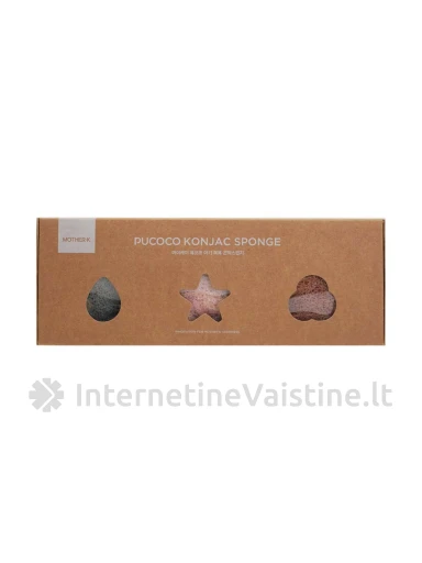 MOTHER-K kempinė Pucoco N3 (rož.), 3 vnt. | internetinevaistine.lt