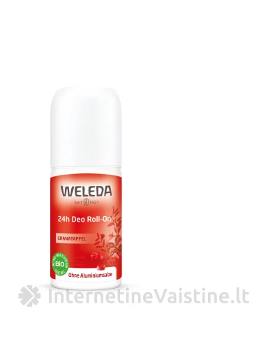 WELEDA dezodorantas rutulinis Pomegranate 24H, 50 ml | internetinevaistine.lt
