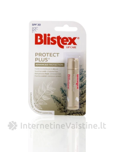 BLISTEX PROTECT PLUS apsauginis lūpų balzamas, SPF30, 4.25g | internetinevaistine.lt