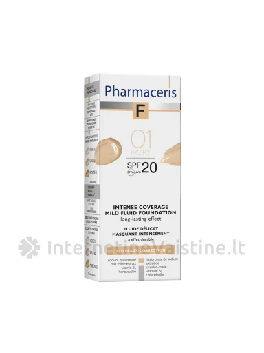PHARMACERIS F,SPF20(Nr.1) 30ml intens.dengianti mask.pudra, N1 | internetinevaistine.lt