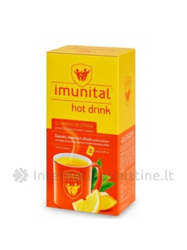IMUNITAL HOT DRINK SU IMBIERU IR CITRINA 12G N5, 5 vnt. | internetinevaistine.lt